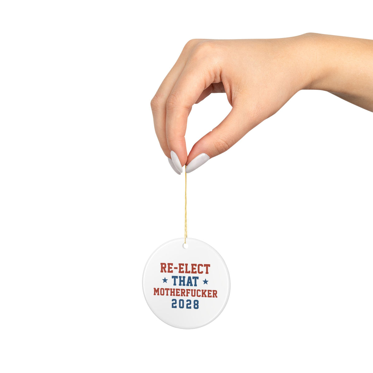 Re-Elect - Deplorable Christmas Ornament - Deplorable Gear (view 5)