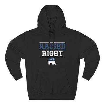 Black Raised Hoodie