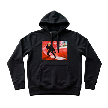 Men’s Wave Hoodie independent fleece ss4500 - Black