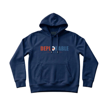Proud Deplorable Men's Hoodie – Navy Blue