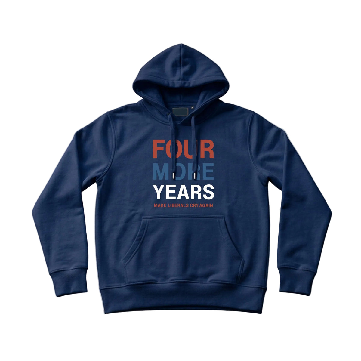 Four More Years 2028 Men's Hoodie – Navy Blue - Deplorable Gear
