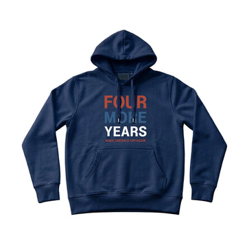 Four More Years 2028 Men's Hoodie – Navy Blue - Deplorable Gear