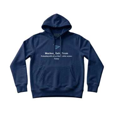 Marked Safe From Protesting Men's Hoodie – Navy Blue