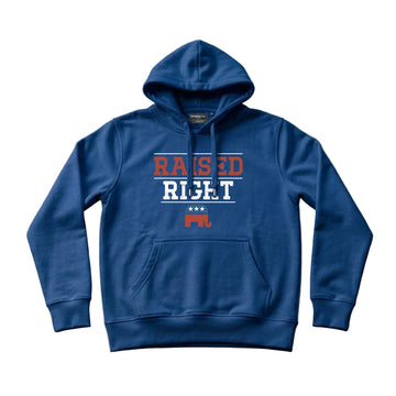 Raised Right Men's Hoodie – Navy Blue