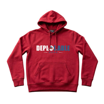 Proud Deplorable Men's Hoodie – Red