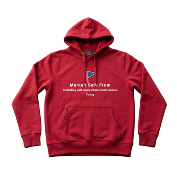 Marked Safe From Protesting Men's Hoodie – Red