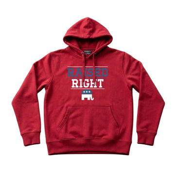 Raised Right Men's Hoodie – Red