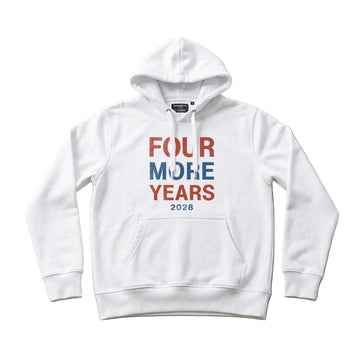 Four More Years 2028 Men's Hoodie – White