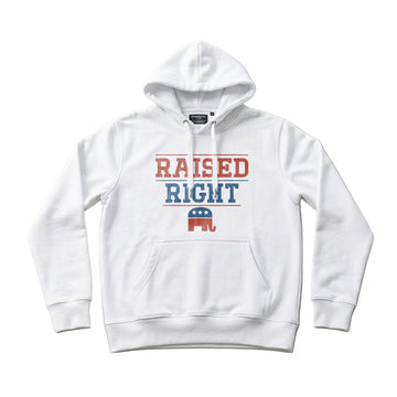 Raised Right Men's Hoodie – White