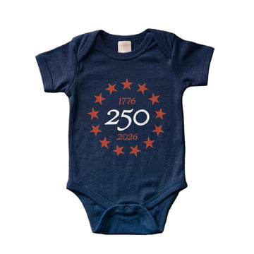 1776 America 250 Baby Onesie – Navy Blue
