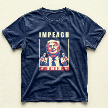 Navy Blue Impeach T-shirt
