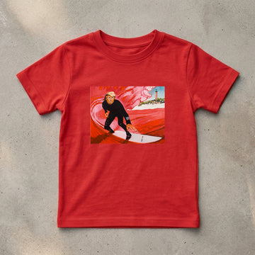 Kids Ts Red Wave