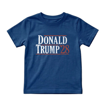 Trump 2028 Kids T-Shirt – Navy Blue