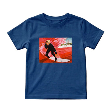 Trump Red Wave Kids T-Shirt – Navy Blue