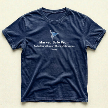 Navy Blue Marked T-Shirt