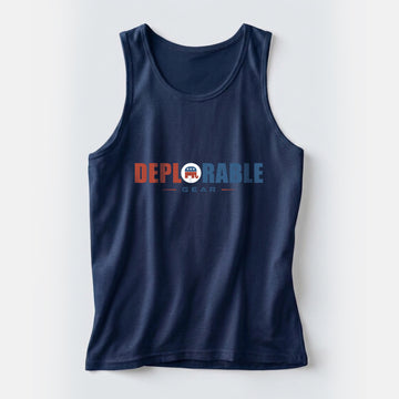 Proud Deplorable Men's Tank Top – Navy Blue