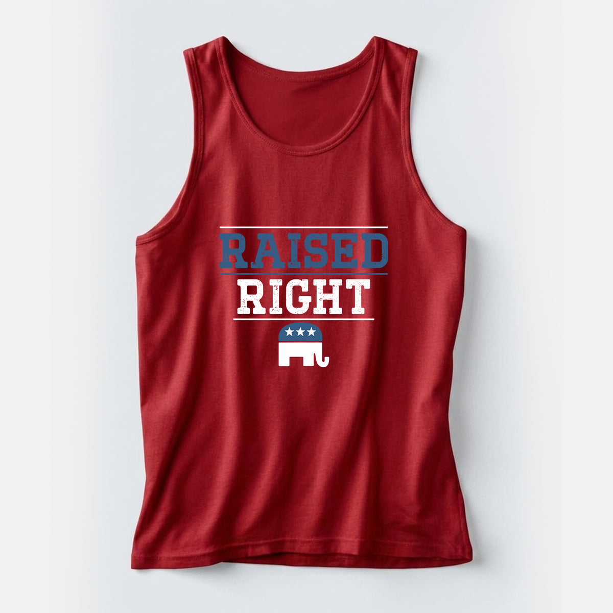 Raised Right Men's Tank Top – Red - Deplorable Gear
