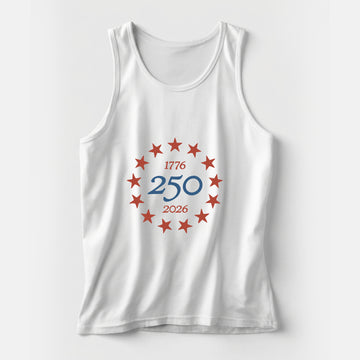 1776 America 250 Men's Tank Top – White