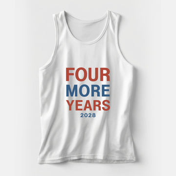 Four More Years 2028 Men's Tank Top – White - Deplorable Gear