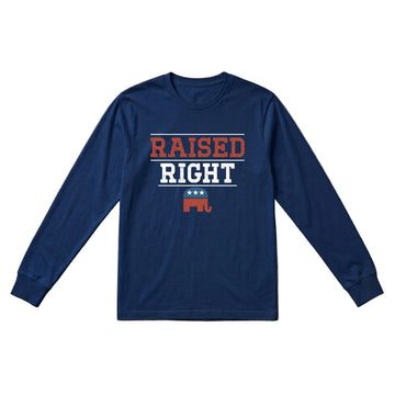 Raised Right Men's Long Sleeve Tee – Navy Blue