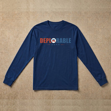 Mens long sleeve blue deptlorable