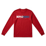 Proud Deplorable Men's Long Sleeve Tee – Red
