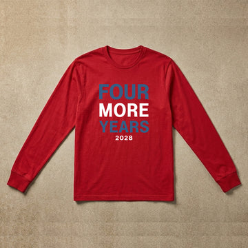 Mens long sleeve red four more