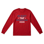 Re-Elect 2028 Men's Long Sleeve Tee – Red