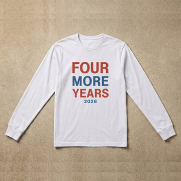 Mens long sleeve white four more