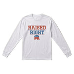 Raised Right Men's Long Sleeve Tee – White