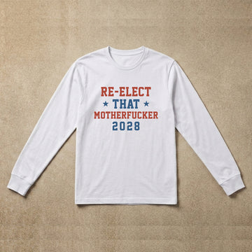 Mens long sleeve white reelect