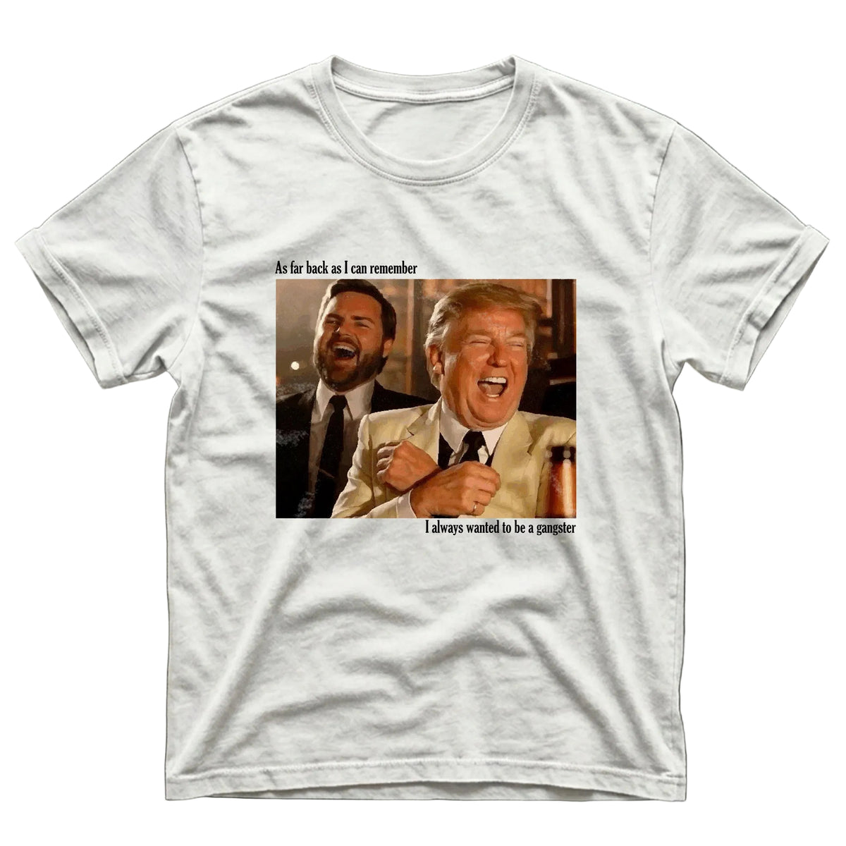 Gangster Men's T-Shirt – White - Deplorable Gear