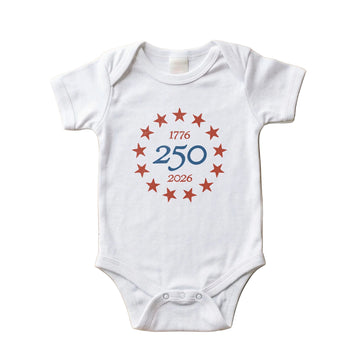 1776 America 250 Baby Onesie – White