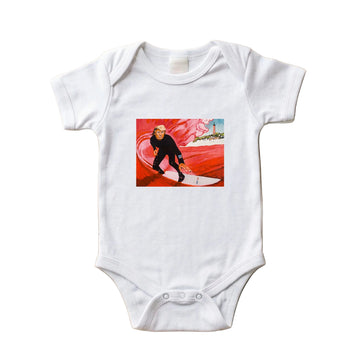Trump Red Wave Baby Onesie – White