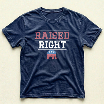 Navy Blue Raised T-Shirt