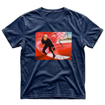 Trump Red Wave Men's T-Shirt – Navy Blue