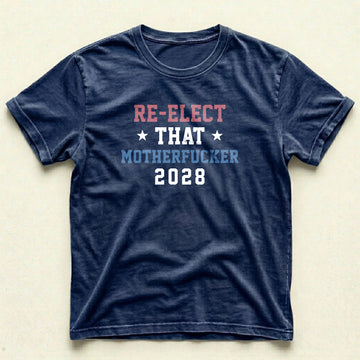 Navy Blue Re-Elect T-Shirt