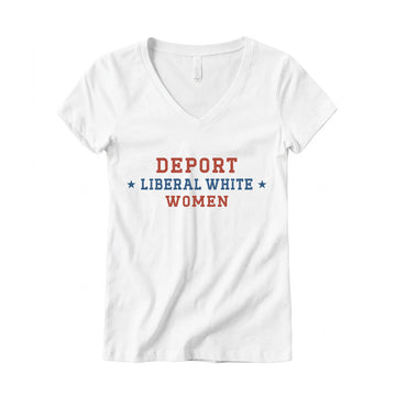 Deport Women's V-Neck Tee – White