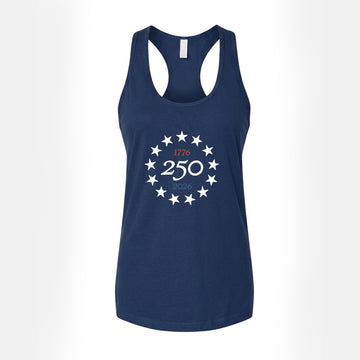 1776 America 250 Women's Tank Top – Navy Blue