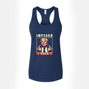 Impeach This Women's Tank Top – Navy Blue