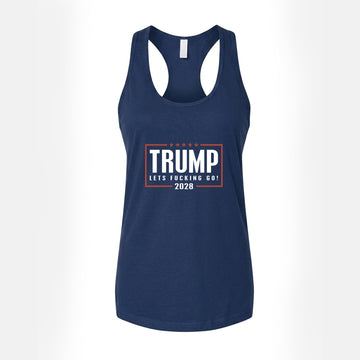 Trump LFG 2028 Women's Tank Top – Navy Blue
