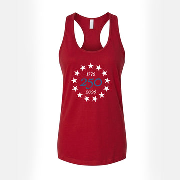 1776 America 250 Women's Tank Top – Red