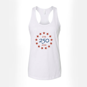 1776 America 250 Women's Tank Top – White