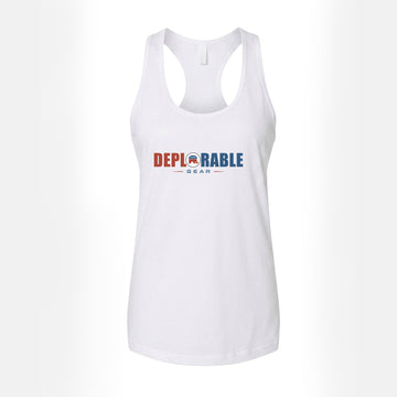 Proud Deplorable Women's Tank Top – White