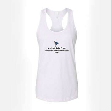 Marked Safe From Protesting Women's Tank Top – White