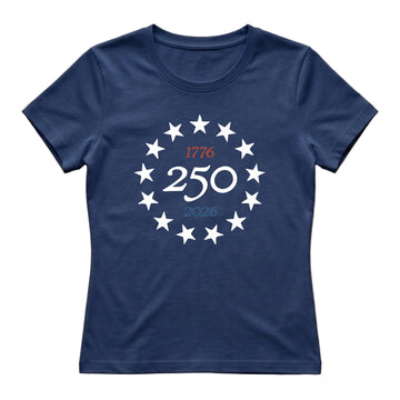 1776 America 250 Women's T-Shirt – Navy Blue