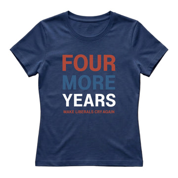 Four More Years 2028 Women's T-Shirt – Navy Blue