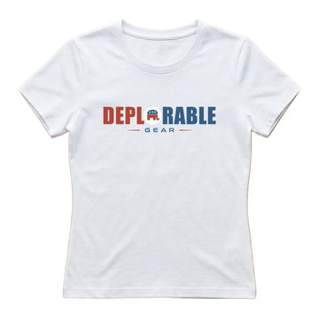 Proud Deplorable Women's T-Shirt – White