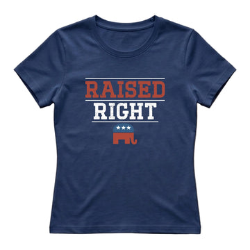 Raised Right Women's T-Shirt – Navy Blue