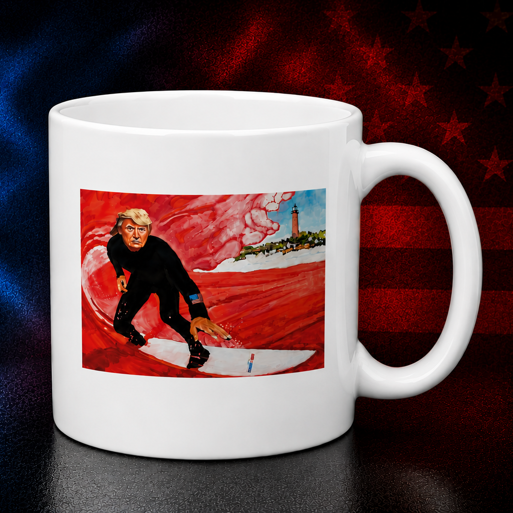 Red Wave Coffee Cup - Deplorable Mug - Deplorable Gear